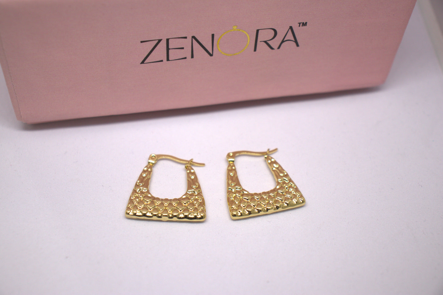 Gilded Glint Golden Hoops