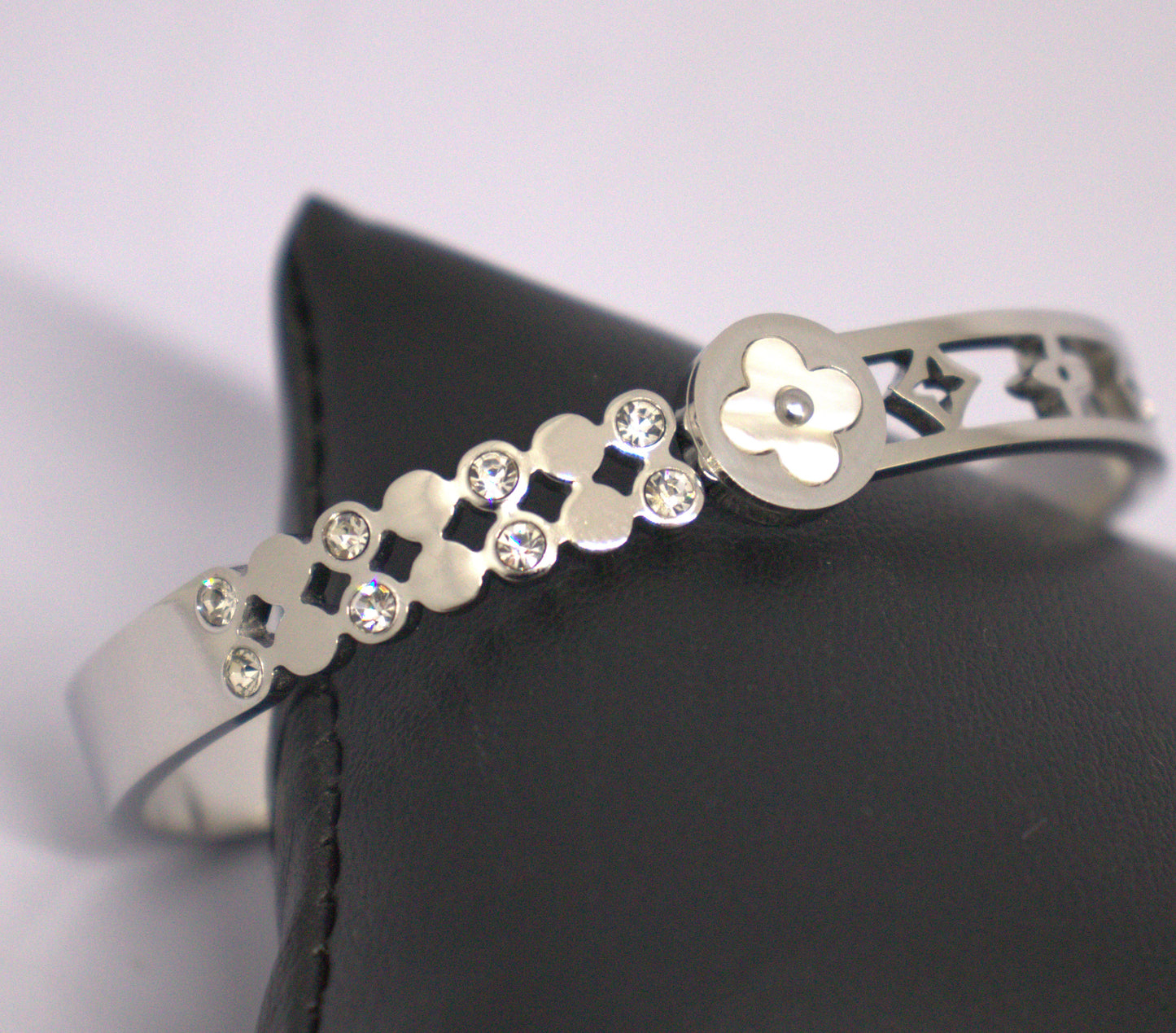 Silver Bloom Designer Bracelet