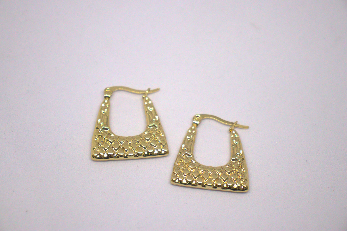 Gilded Glint Golden Hoops