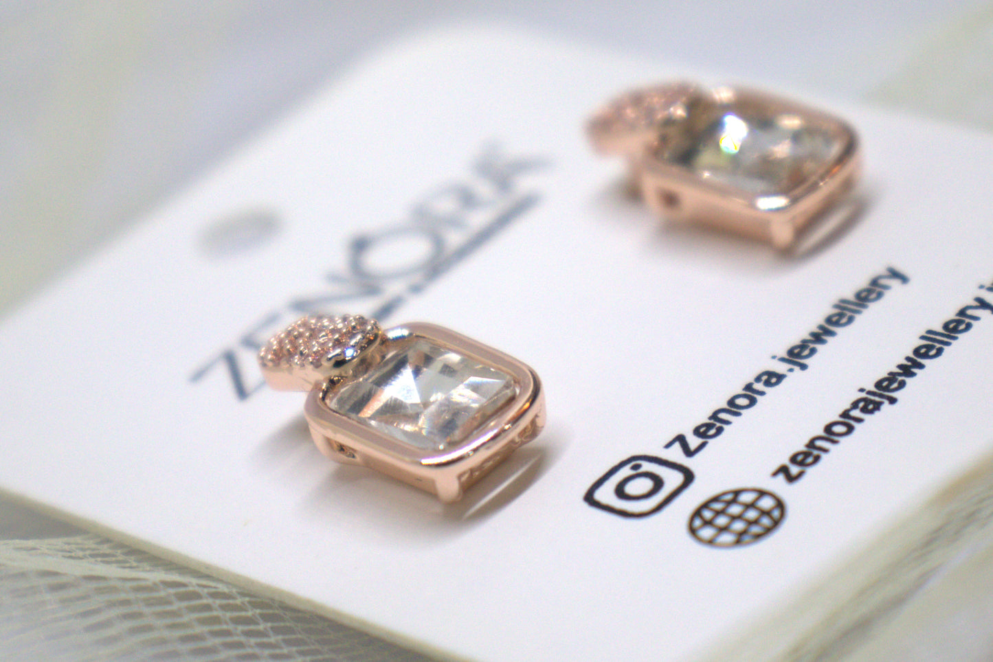 Block Diamond Studs