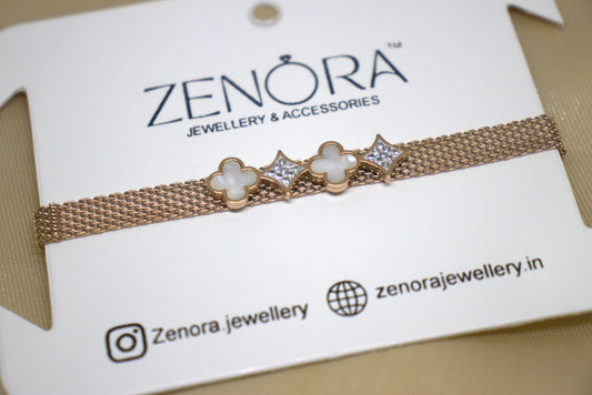 clover and diamond bracelet