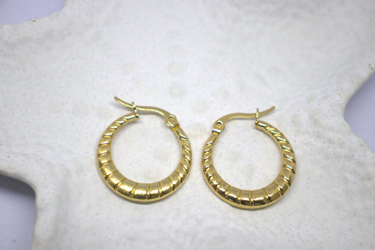 Textura Golden Hoops