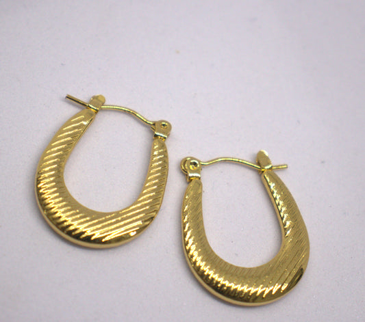 Golden Zaria Hoops