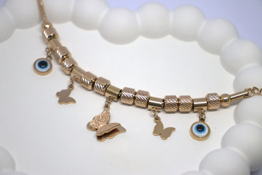 Charming Golden Butterfly Bracelet