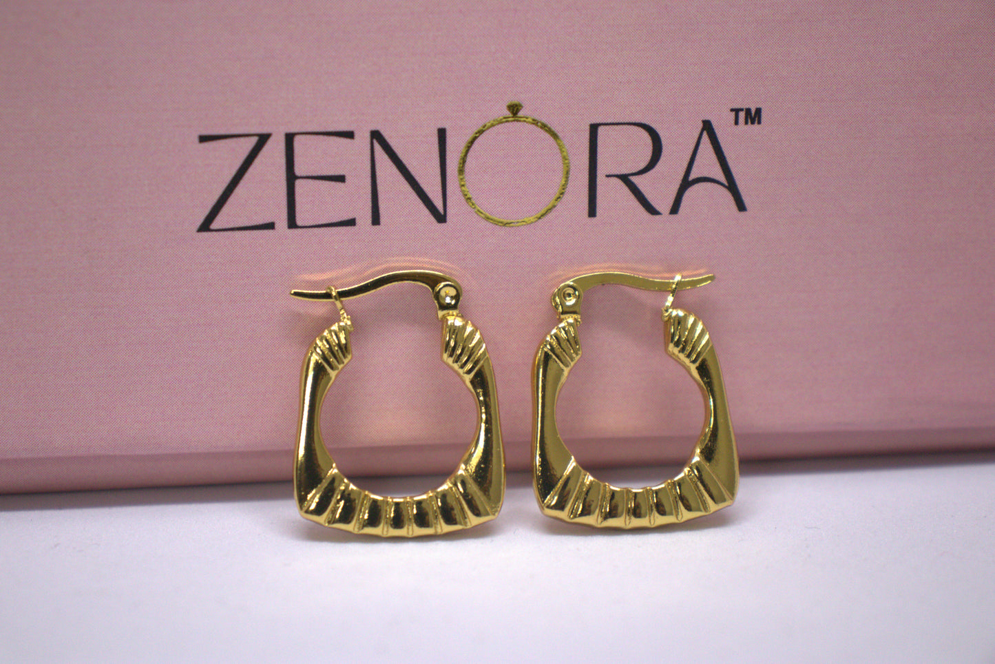 Golden Blaze Hoops