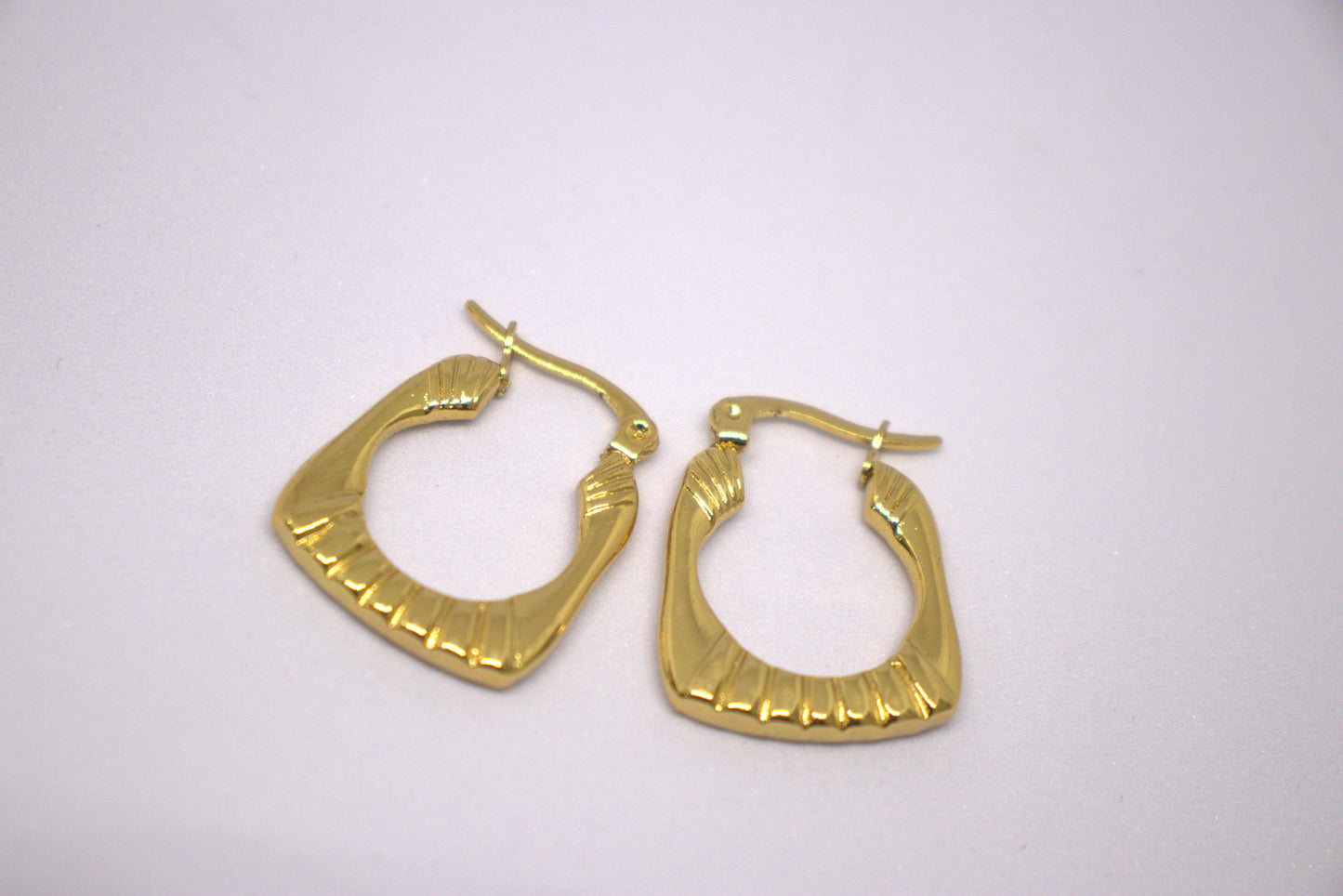 Golden Blaze Hoops