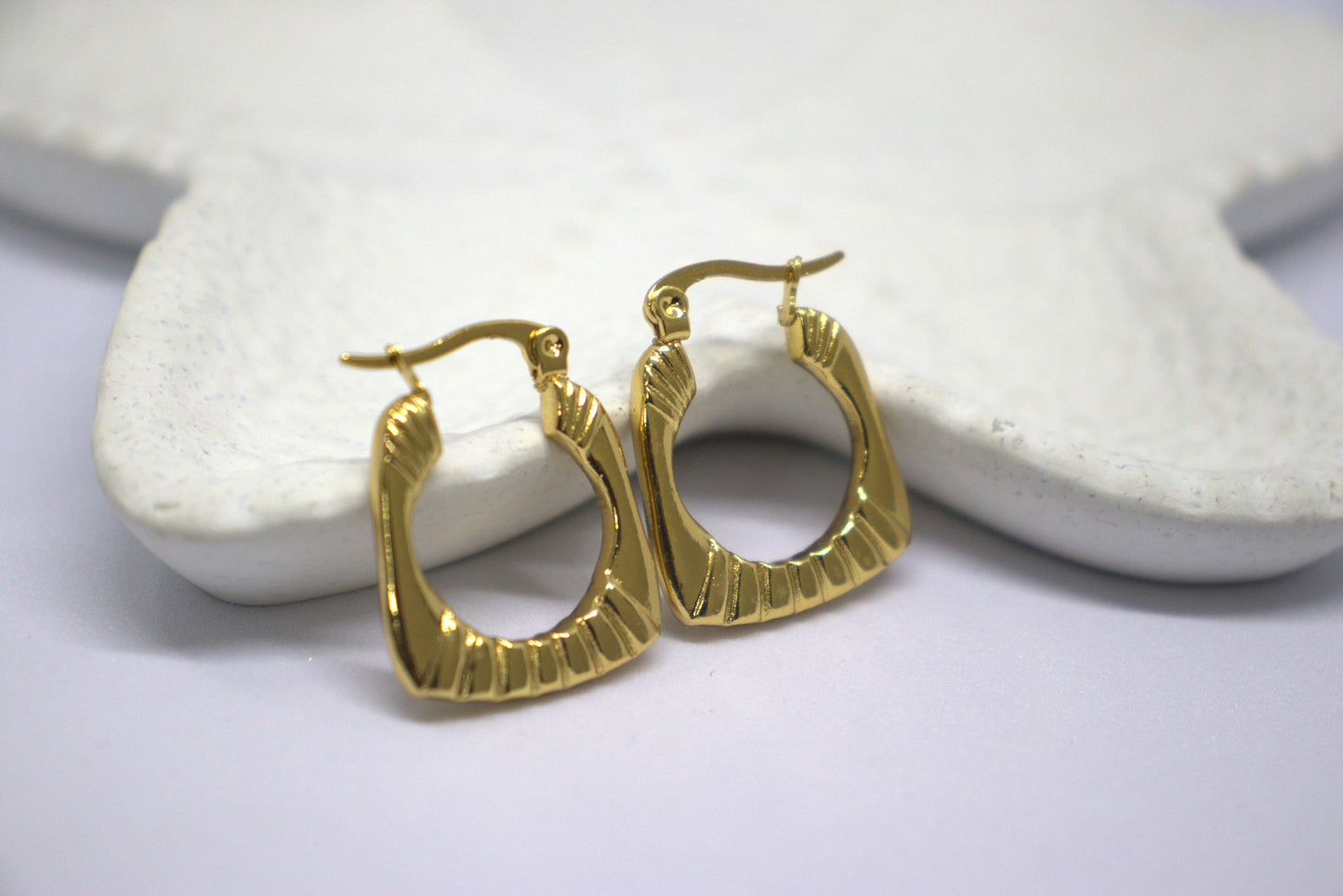 Golden Blaze Hoops