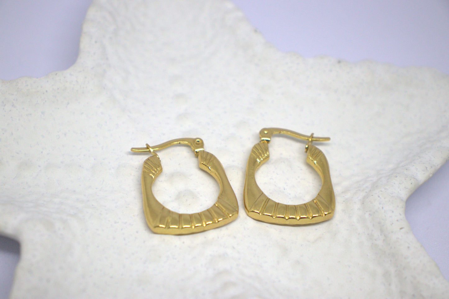 Golden Blaze Hoops