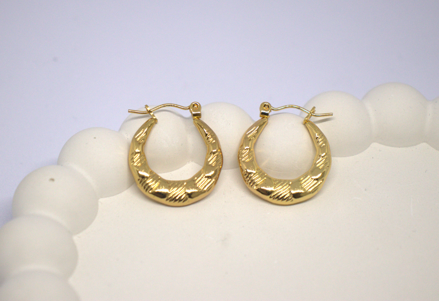 Golden Orbit Hoops