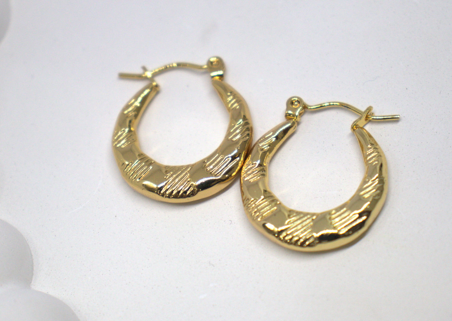 Golden Orbit Hoops