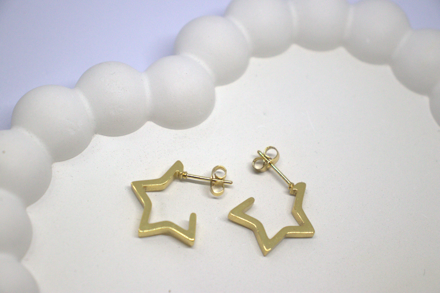 Star Dream Golden Hoops