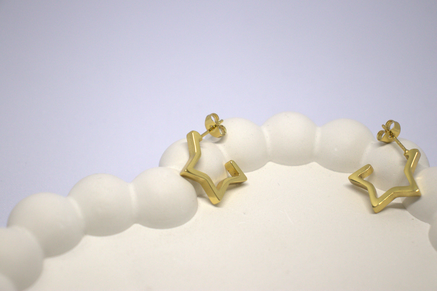 Star Dream Golden Hoops