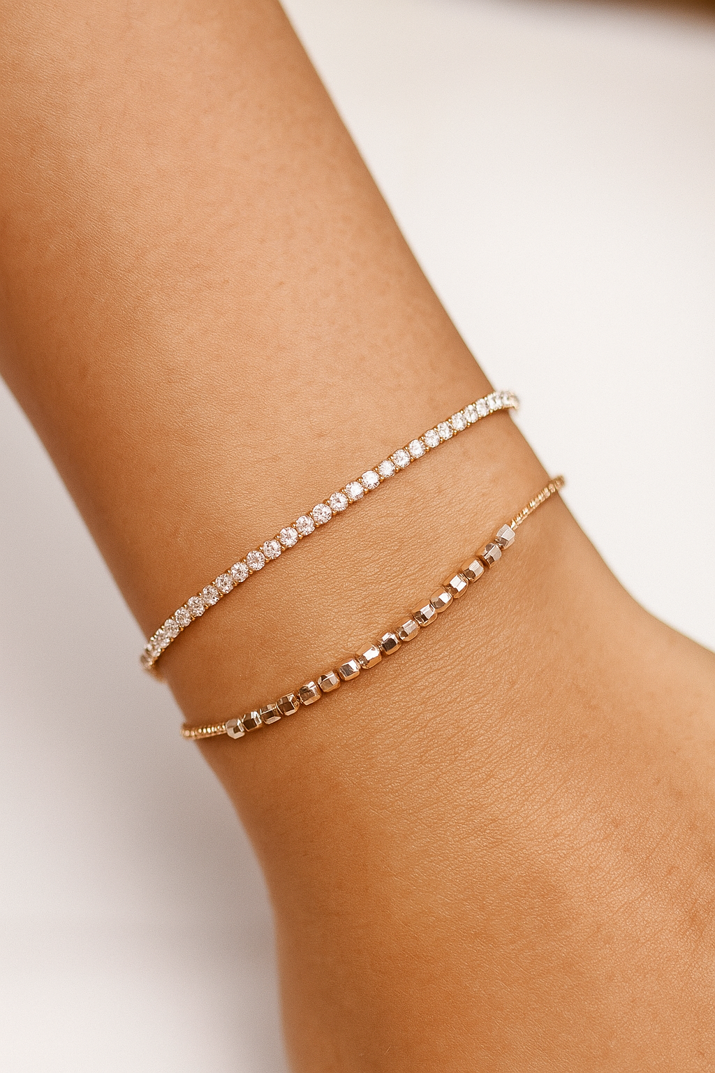 2 layer bracelet-Adjustable size