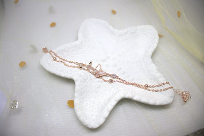 Butterfly Blissful Bracelet - double layered