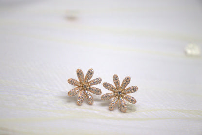 Floral Diamond Earrings