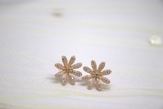 Floral Diamond Earrings