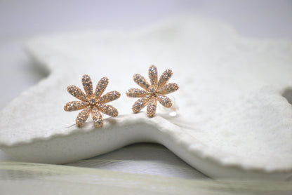 Floral Diamond Earrings