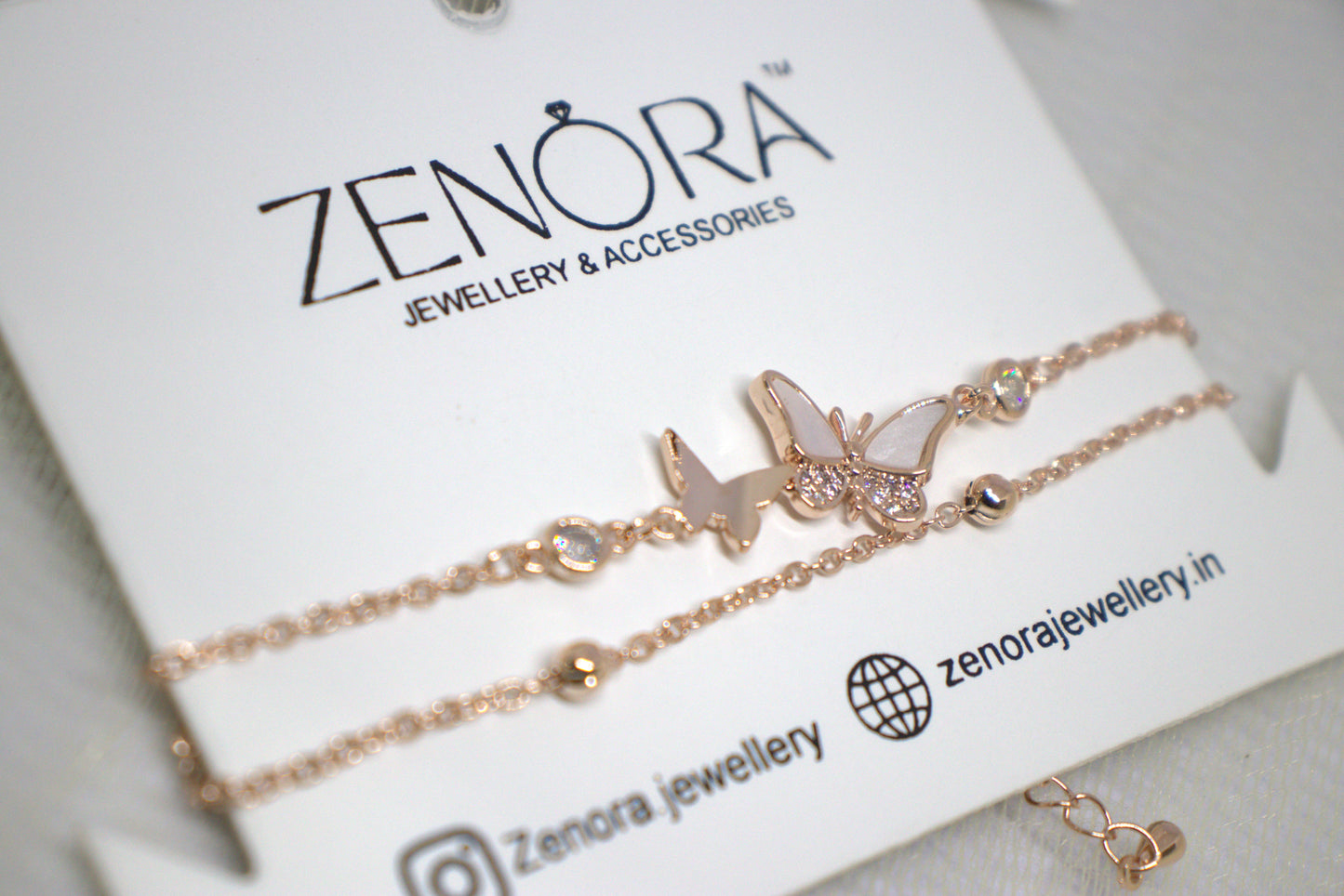 Butterfly Blissful Bracelet - double layered