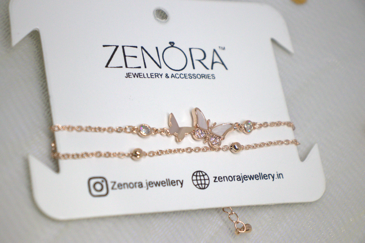 Butterfly Blissful Bracelet - double layered