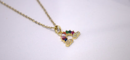 Rainbow & Clouds casual wear pendent