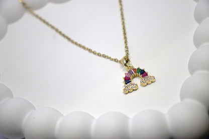 Rainbow & Clouds casual wear pendent