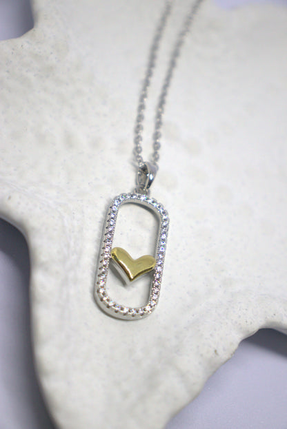 Gold & Diamond heart pendent