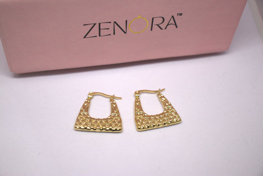 Gilded Glint Golden Hoops