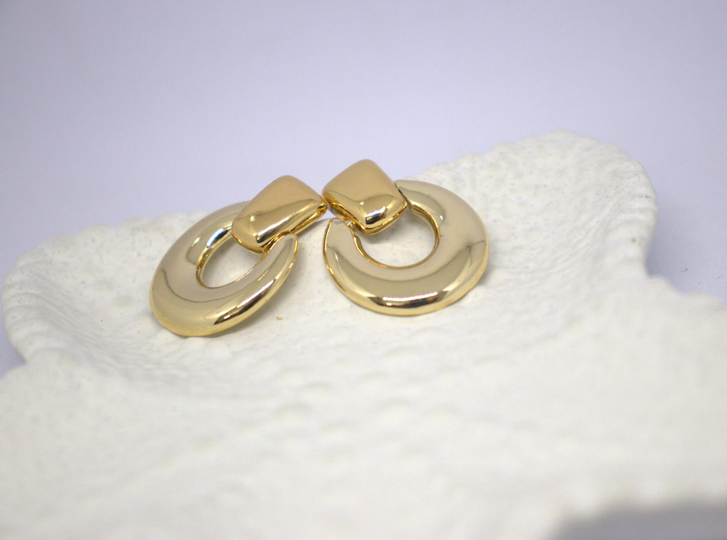 Golden Classic Statement Earrings
