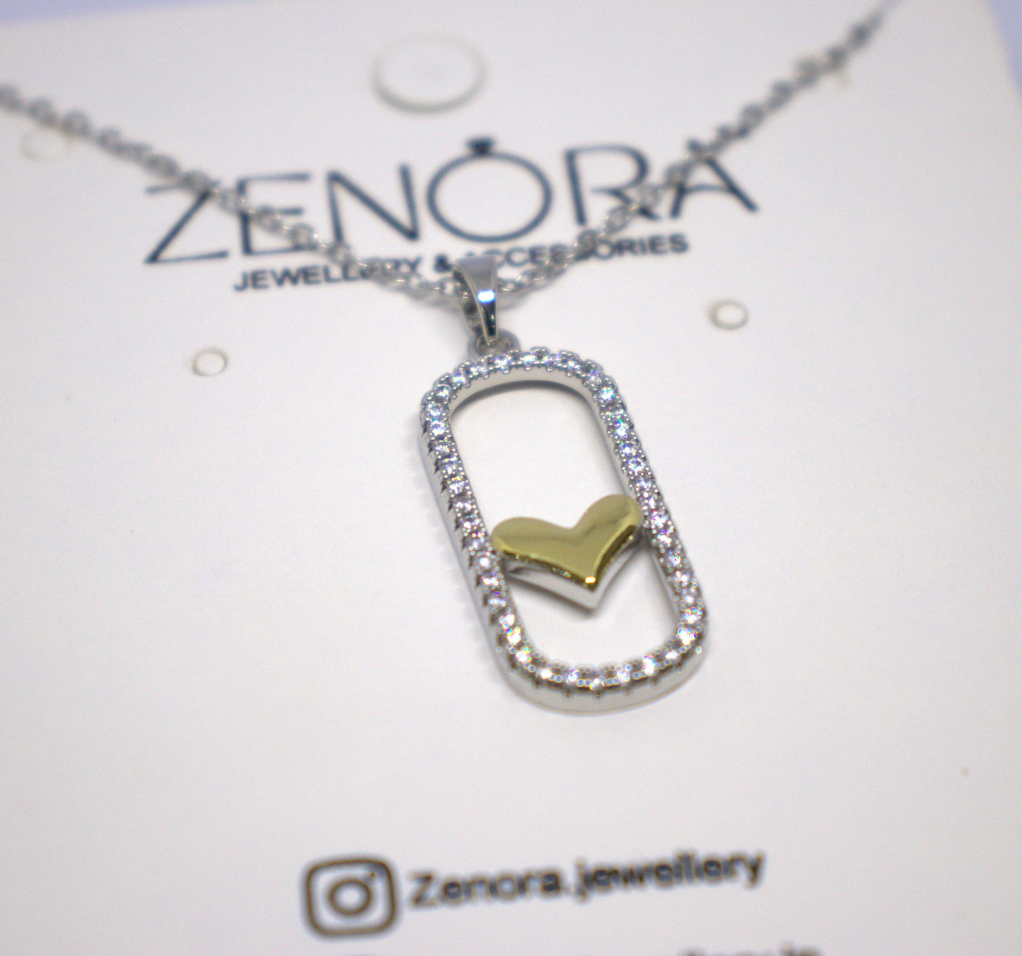 Gold & Diamond heart pendent