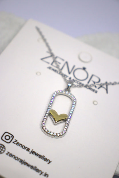 Gold & Diamond heart pendent