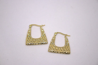 Gilded Glint Golden Hoops