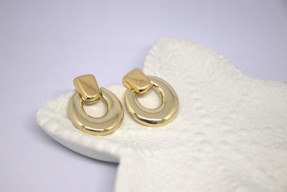 Golden Classic Statement Earrings