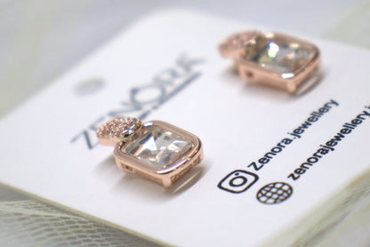 Block Diamond Studs