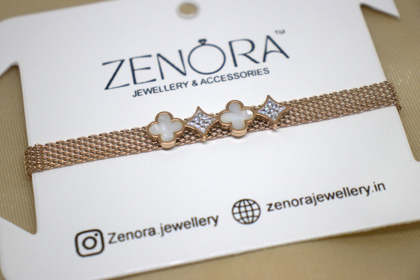 clover and diamond bracelet