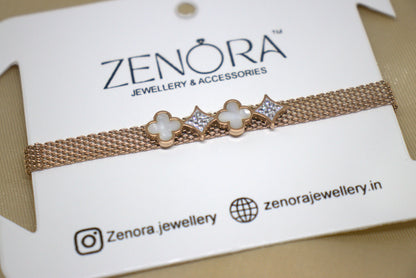 clover and diamond bracelet