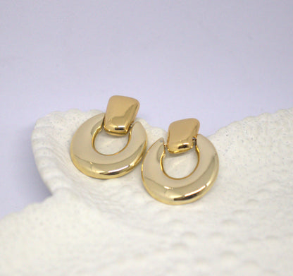 Golden Classic Statement Earrings