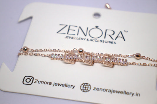 Squares Rose Gold Bracelet