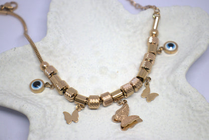 Charming Golden Butterfly Bracelet
