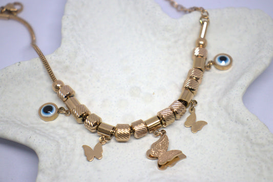 Charming Golden Butterfly Bracelet