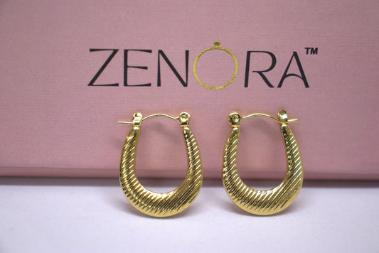 Golden Zaria Hoops