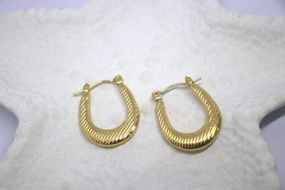 Golden Zaria Hoops