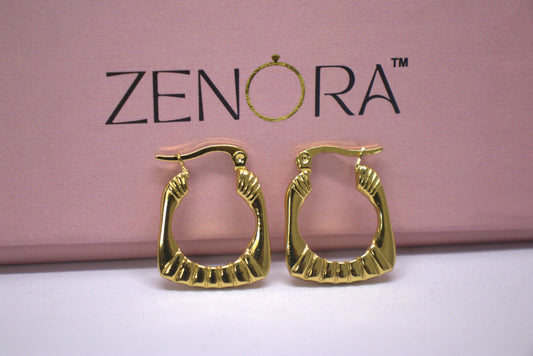 Golden Blaze Hoops