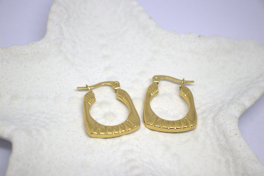 Golden Blaze Hoops