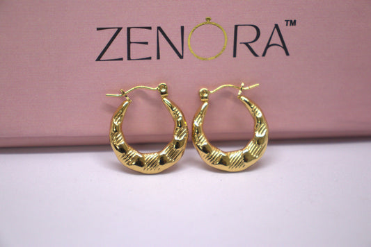 Golden Orbit Hoops