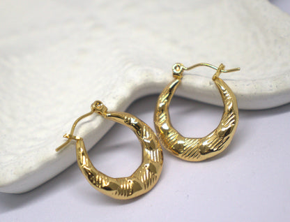 Golden Orbit Hoops